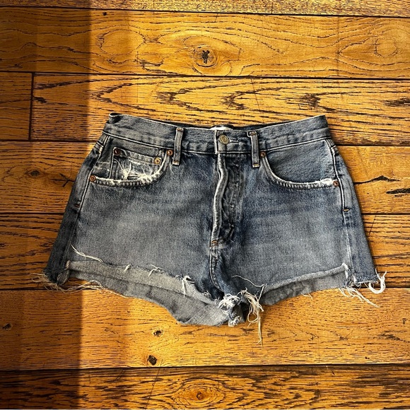 Agolde Parker jean shorts size 25 - Picture 2 of 9